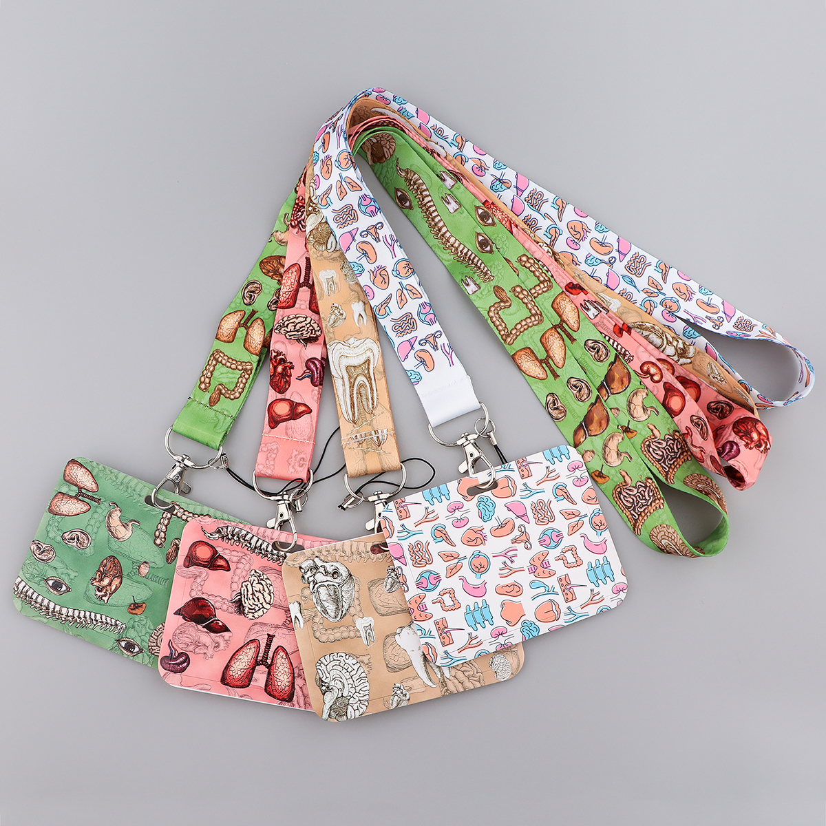 Lb3064 Medische Apparatuur Arts Verpleegster Lanyard Grey 'S Anatomie Nekbanden Id Badge Houder Hanger Sleutelhanger Charm Telefoon Sleutelhanger