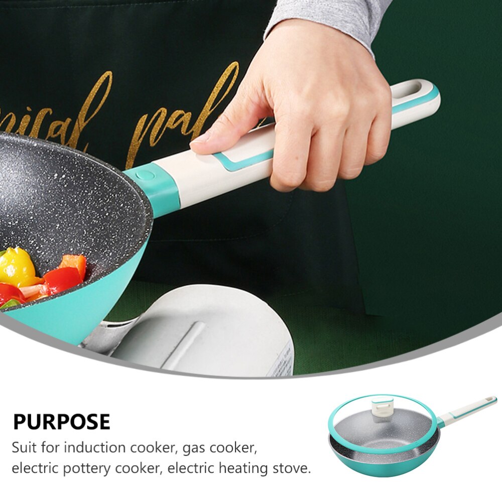1pc Induction Cooker Wok Maifan Stone Non-stick Frying Pan Cookware for Kitchen