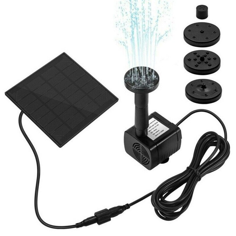 Solar trädgård fontäner vattenfall trädgård fontän pump 9v 220l/ h solenergi fågel bad fontän vatten pump flytande fontän