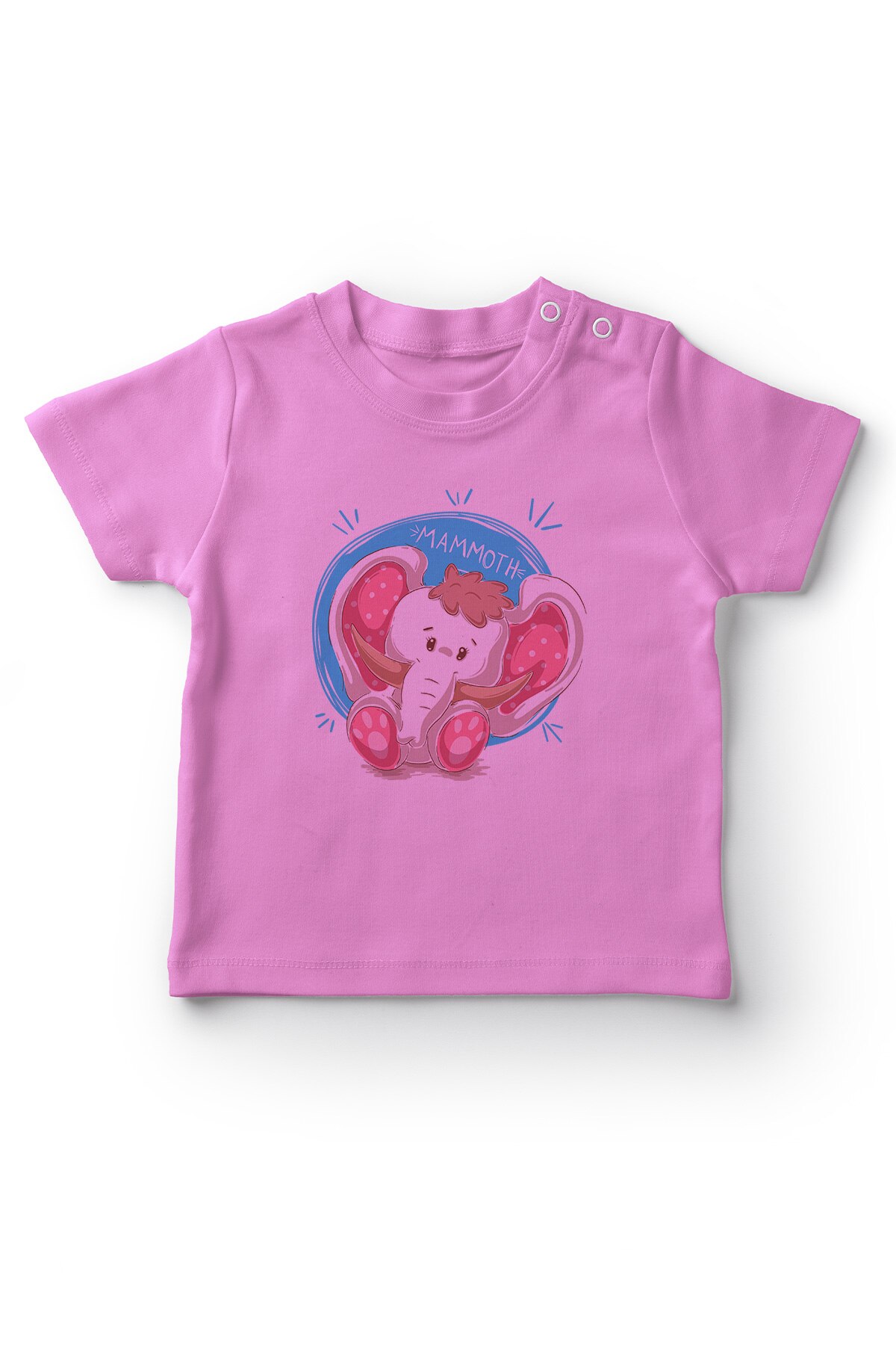 Angemiel baby schattig mammoet baby meisje t-shirt roze