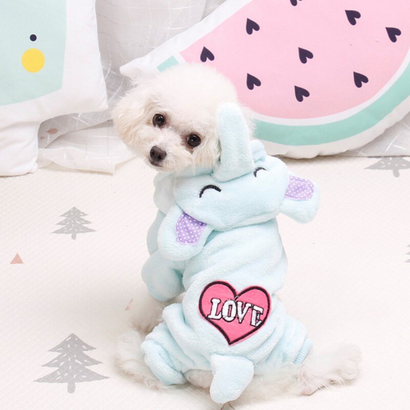 Dog Clothes For Chihuahua Pet Bear Pig Costume Puppy Hoodies Rabbit Dog Coat Jacket Rabbit Pajamas Clothes Pug Bulldog ~