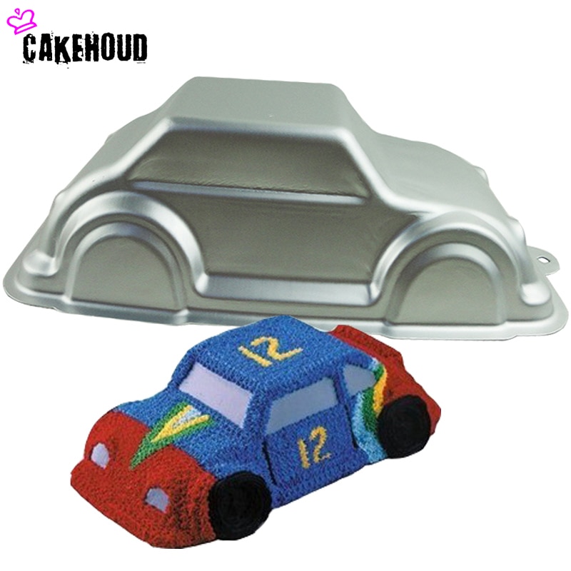 CAKEHOUD 3D Auto Car Cake Mold Aluminum Alloy Car Shape Cake Baking Pan Cake Decorating Kitchen Fondant Mould