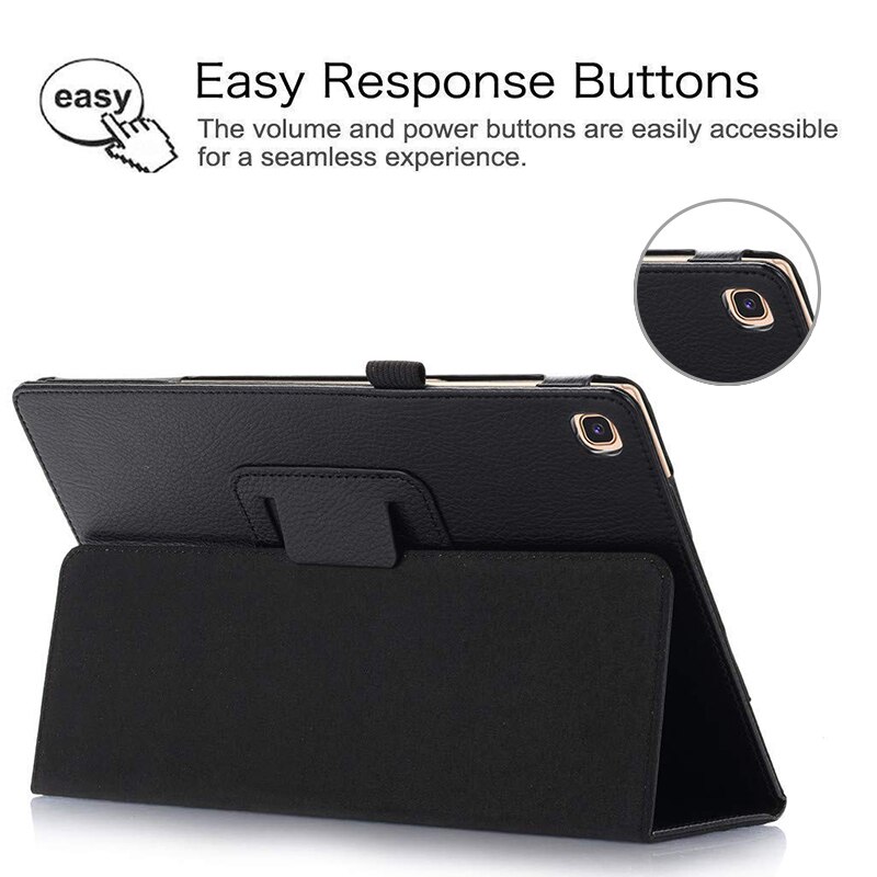 Til samsung galaxy tab  s6 lite 10.4 p610 sm-p610 p615 etui cover tablet shell beskyttende etui+ pen+film