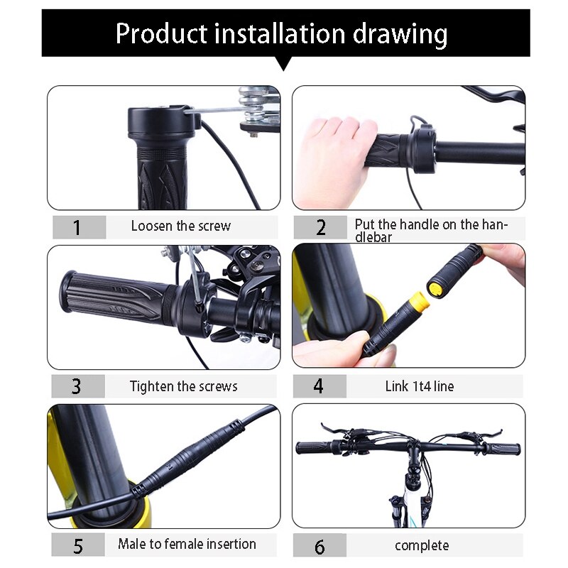 Bafang linker gashendel voor bbs 01 bbs 02 bbshd twist speed throttle voor ebike onderdelen e-bike twist throttle