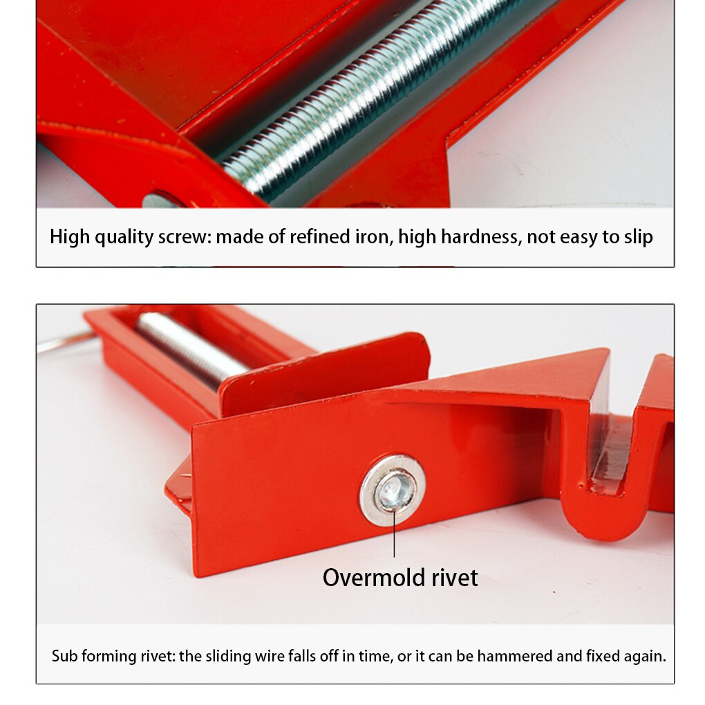 Right Angle Clip 90 Degree Clip Corner Holder Fish Container Steel Tube Soldering Woodworking Hand Tool