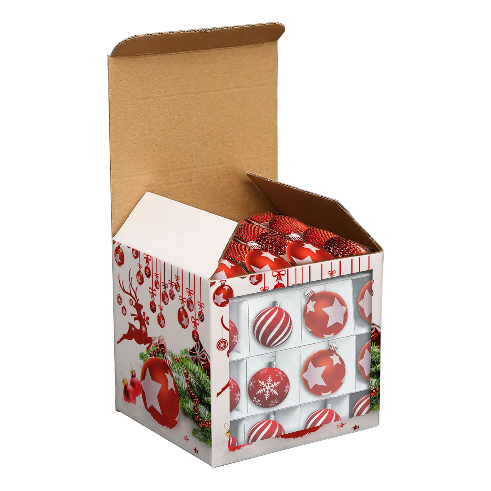 2 Boîtes De Rangement SONGMICS Pour Boules De Noël | 16 Plateaux, 128 Emplacements, Couvercle, Fermeture éclair | Vert Forêt
