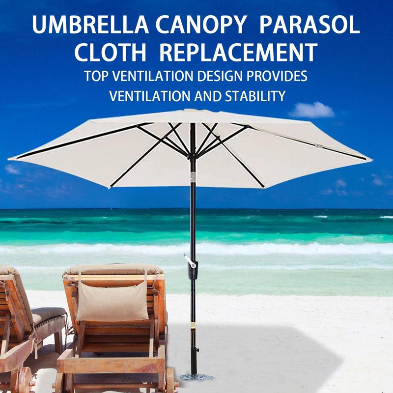 Tela de repuesto para sombrilla de Patio, toldo Hexagonal impermeable para playa, protección solar, accesorios desmontables