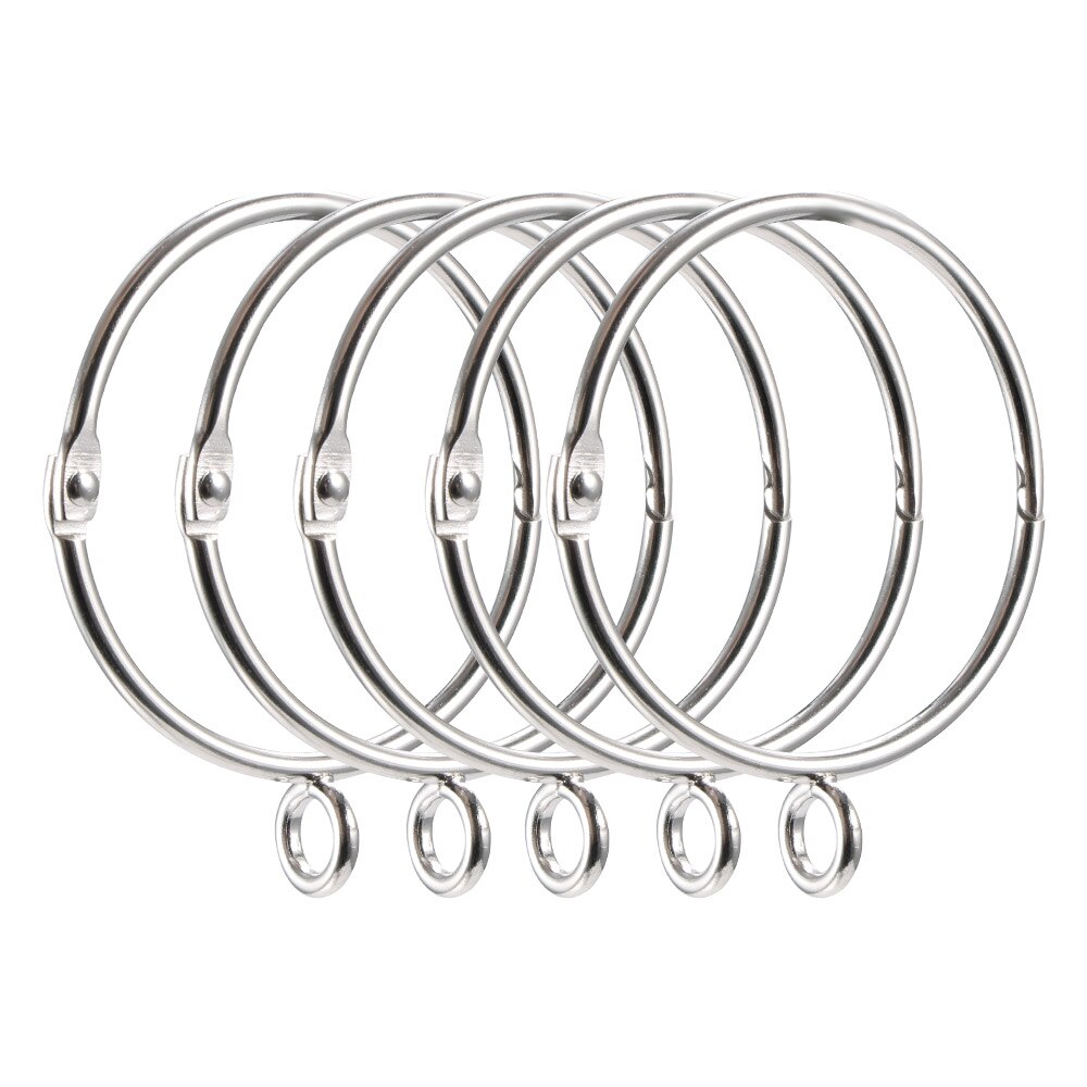 30Pcs Zilveren Open Gordijn Ring Haken Clips Romeinse Cirkel Voor Ring Gordijn Opening Ring Gordijn Gesp Opknoping Ring
