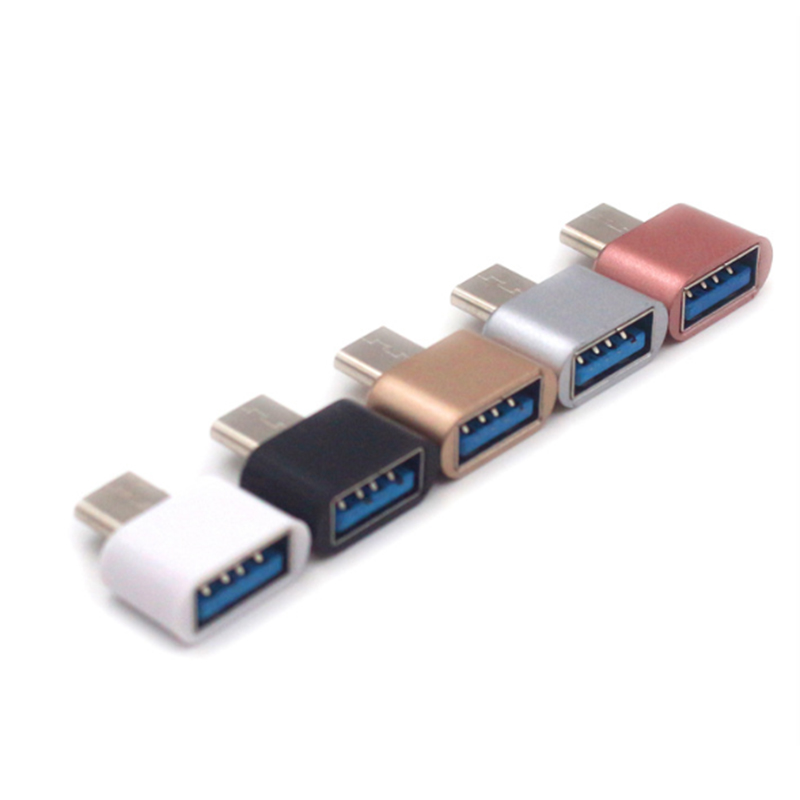 OTG Type C To USB 2.0 OTG Adapter USB C to USB 2.0 Converter Universal Male To Female Adapter Connector For Android Smartphones