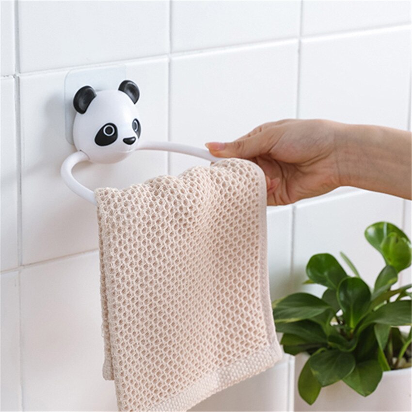 1PC ABS Cartoon Animals Towel Rack Wall-Mounted – Grandado