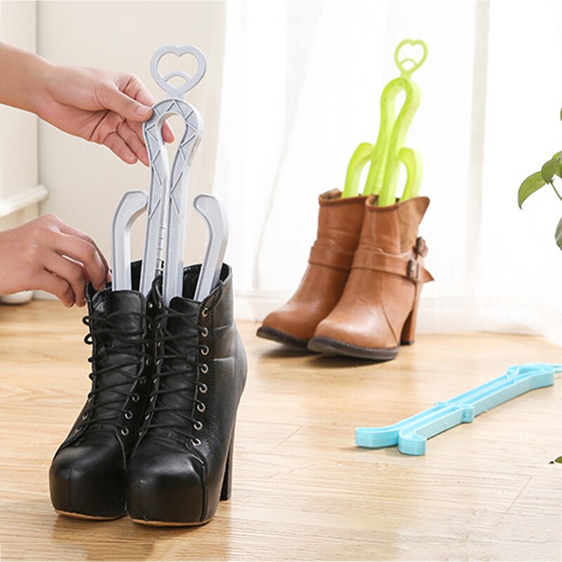 1 pc Draagbare Opvouwbare Schoenen Supporter Houder Anti-vervorming Candy Kleur Houden Schoenen Boot Rechtop Plastic Lange Laarzen Shaper