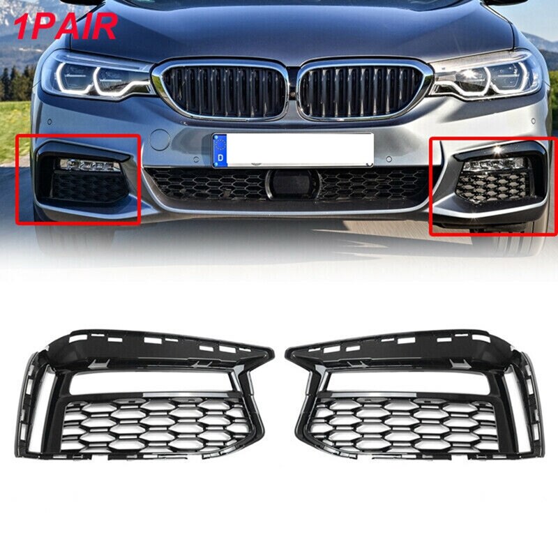 Front Lower Gitter Nebel Lichter Abdeckung Trim 51118064963 51118064964 für BMW- G30 530E 530I 540D