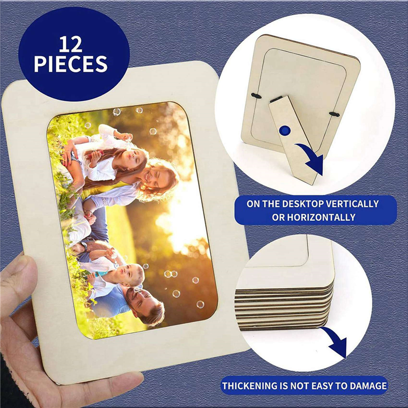 Standing Danny Frame B84B-24 Pieces DIY Wood Picture Frames Unfinished ... – Vicedeal