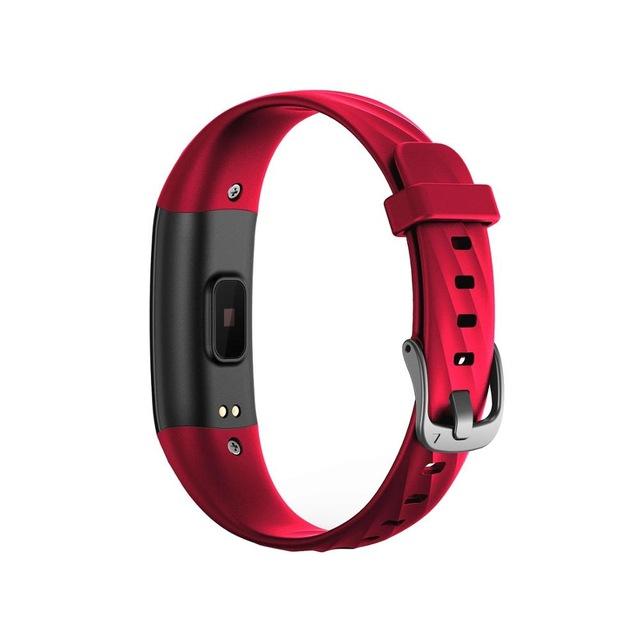 S5 Sport Smart Bracelet IP68 Waterproof Color Screen Smart Band Heart Rate Blood Pressure Pedometer Activity Tracker: Red