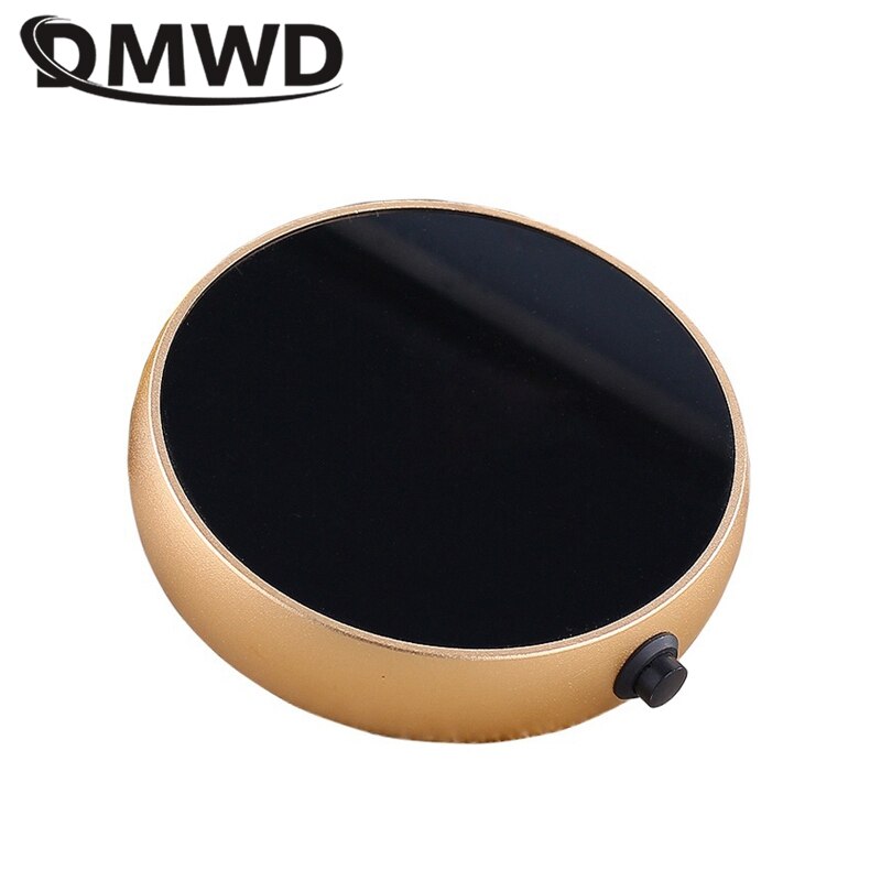 DMWD Mini Electric Plate Portable Heating Cup Pad Thermostat Base Coaster Tea Warmer Water Heater Milk Heat Preservation Pad