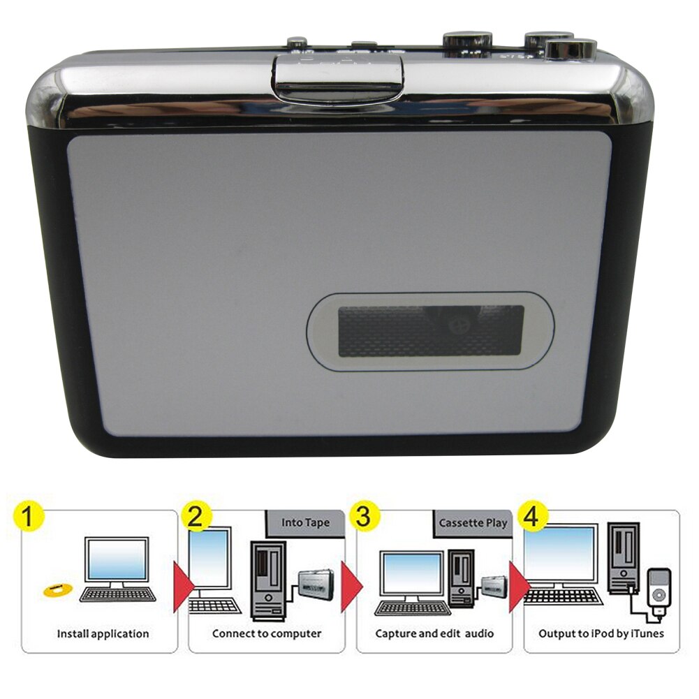 Hause Band USB Digital Audio Recorder Musik Super MP3 Konverter Für Laptop Multifunktions Tragbare Cassette Player