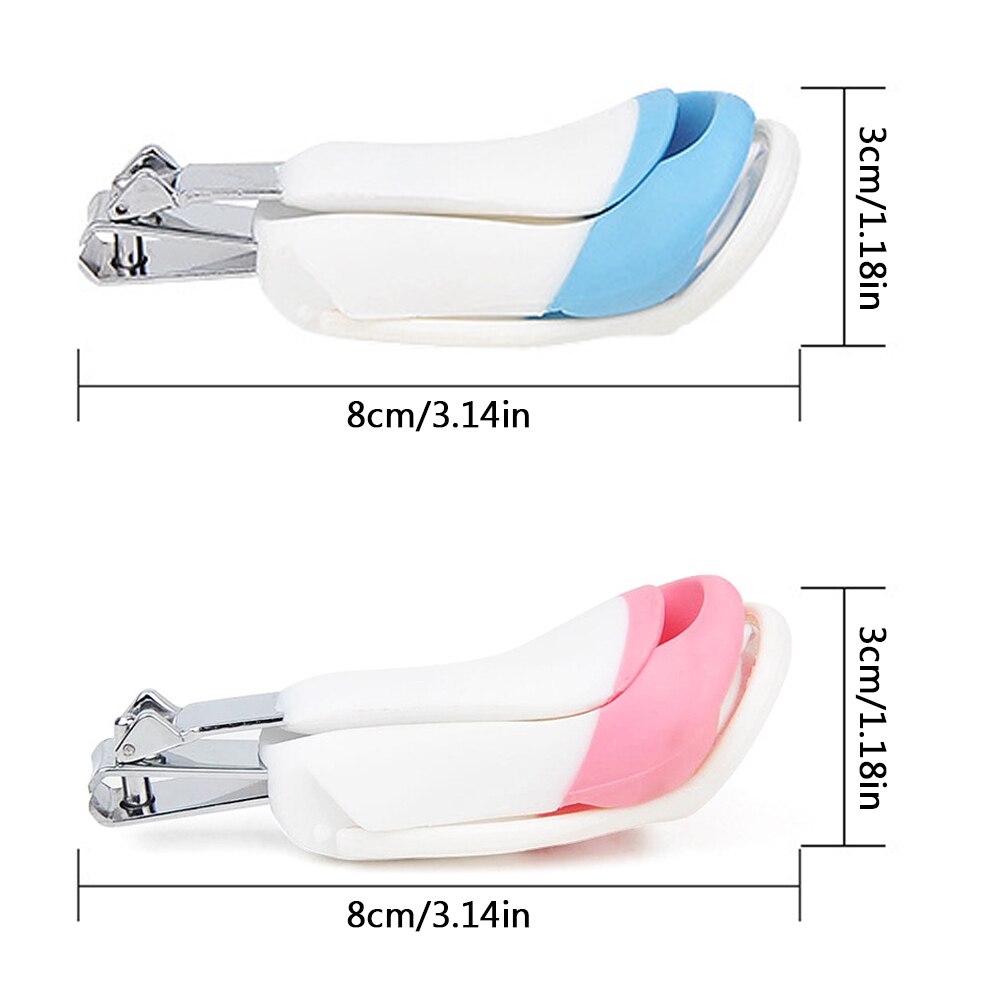Elderly Children Pocket Finger Toe Nail Clipper Cutter with Magnifying Glass Trimmer Manicure Pedicure Care Scissors Tools