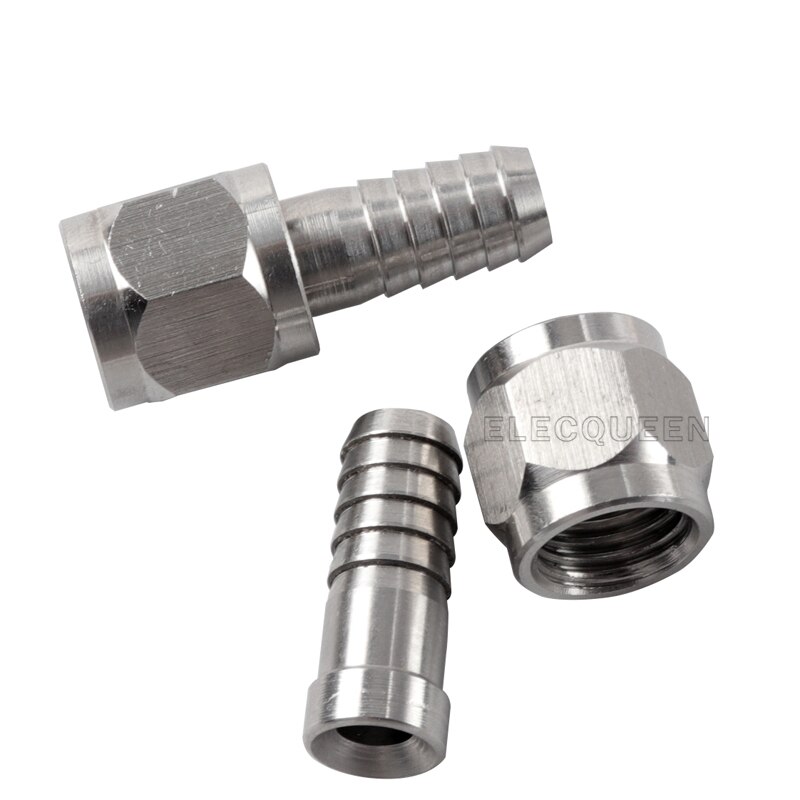 Thread Ball Lock Keg Disconnect Set With SS 1/4" Barb Swivel Adapters,Liquid & Gas With 1/4"MFL