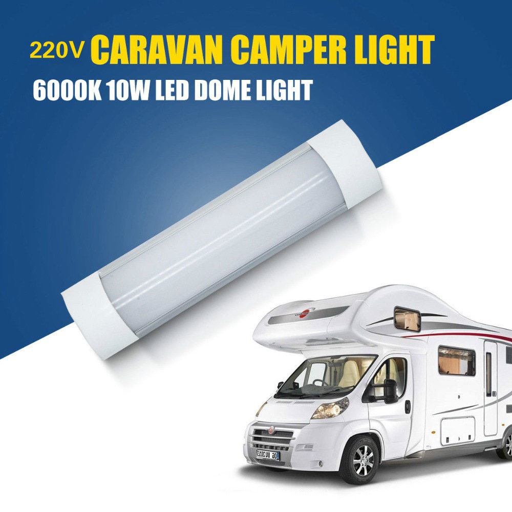 1 PCS 220 V 6000 K LED Interieur Kast licht 10 W Voor Caravan Camper Camper dome Wit lamp 30 cm