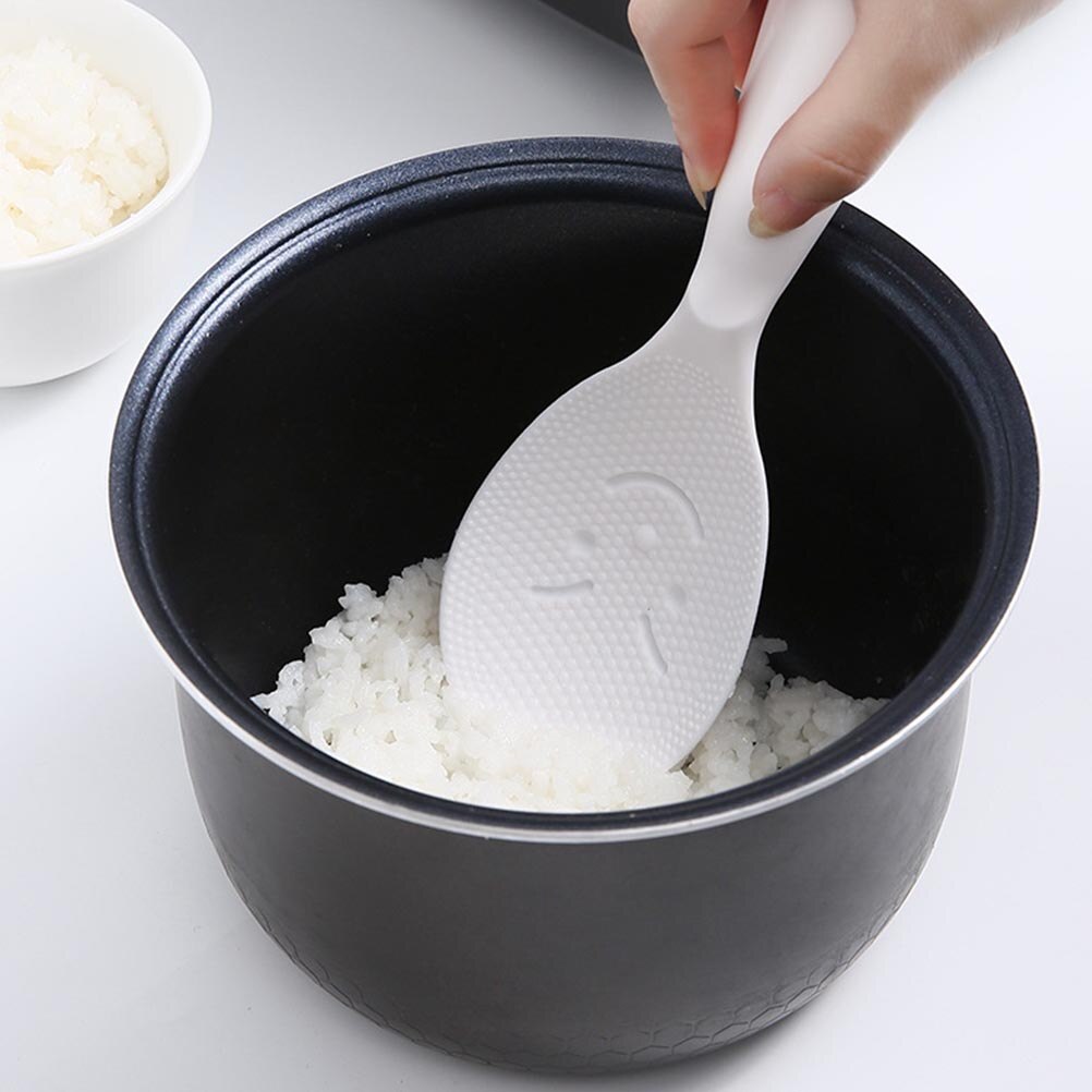 2pcs Smiling Face Rice Spoon Durable Rice Paddle Rice Bowl Spoon for Home Restaurant