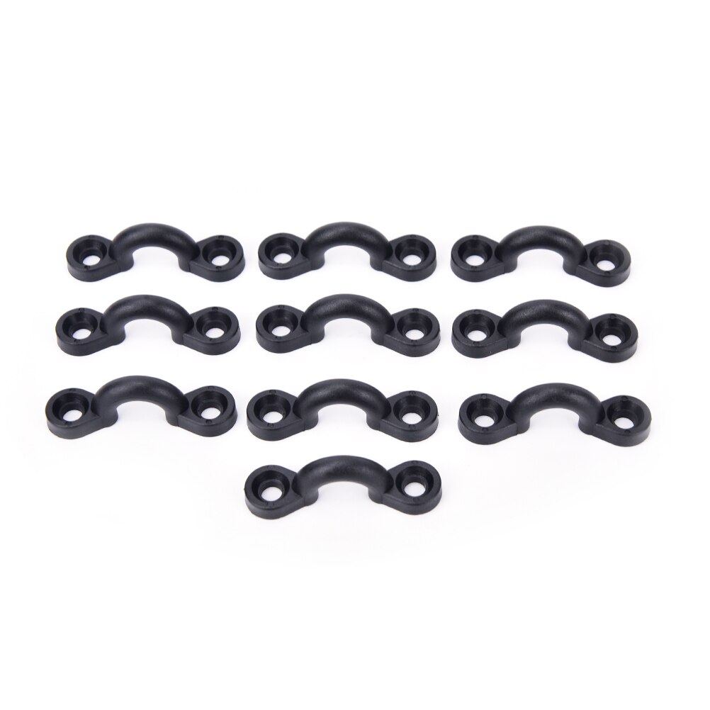 10pcs Nylon Bungee Deck Loops Tie Down Pad Eye for Boat Kayak Deck Rigging Kit replacement accessories run shock cord
