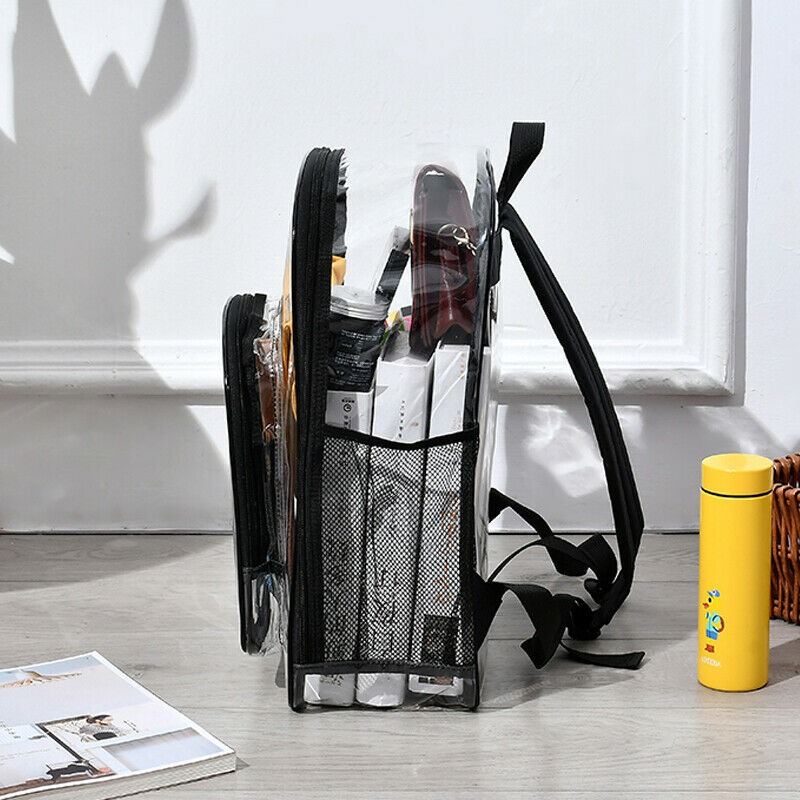 femmes fille étudiant sac d'école grande capacité Transparent clair sac à dos sac école bureau voyage sac suspendu
