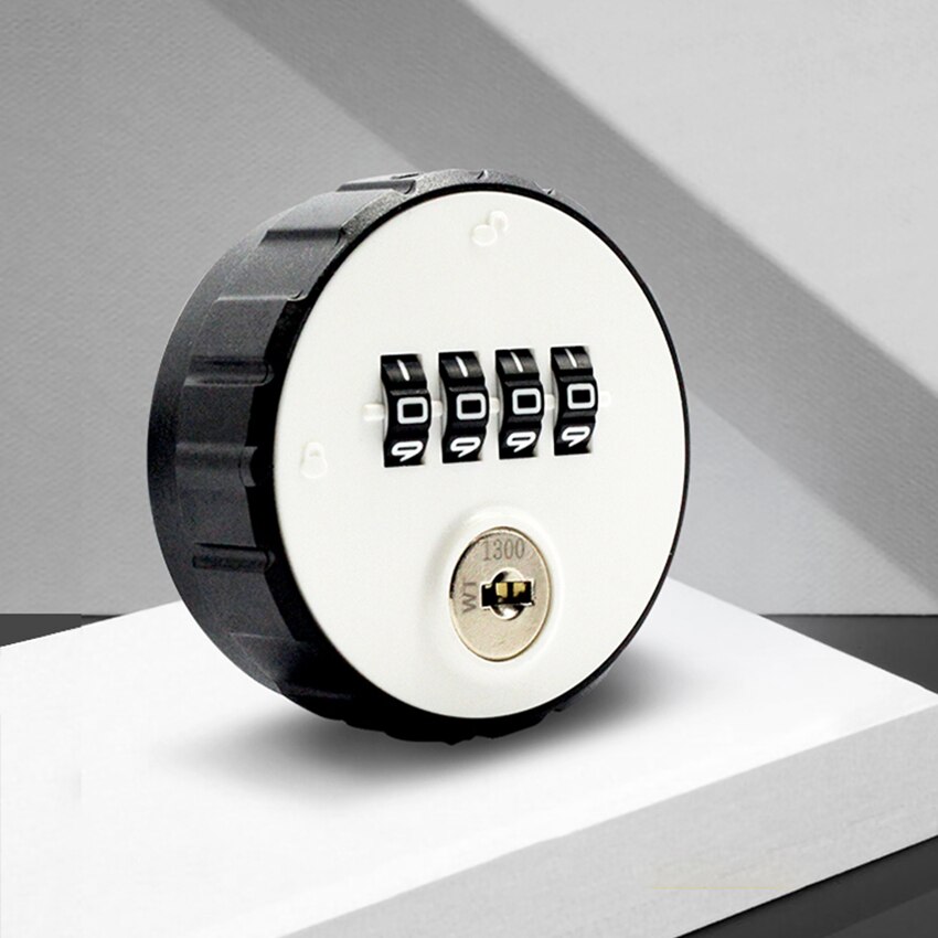 1 Set Zinc Alloy Mechanical Password Lock With Key, Digital Wheel Code Lock, Office File Cabinet Locker Password Safe Locks