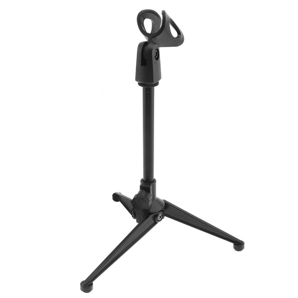 Portable Metal Microphone Stand Three-Legged Lifting Stand 180 Degree Rotation Angle