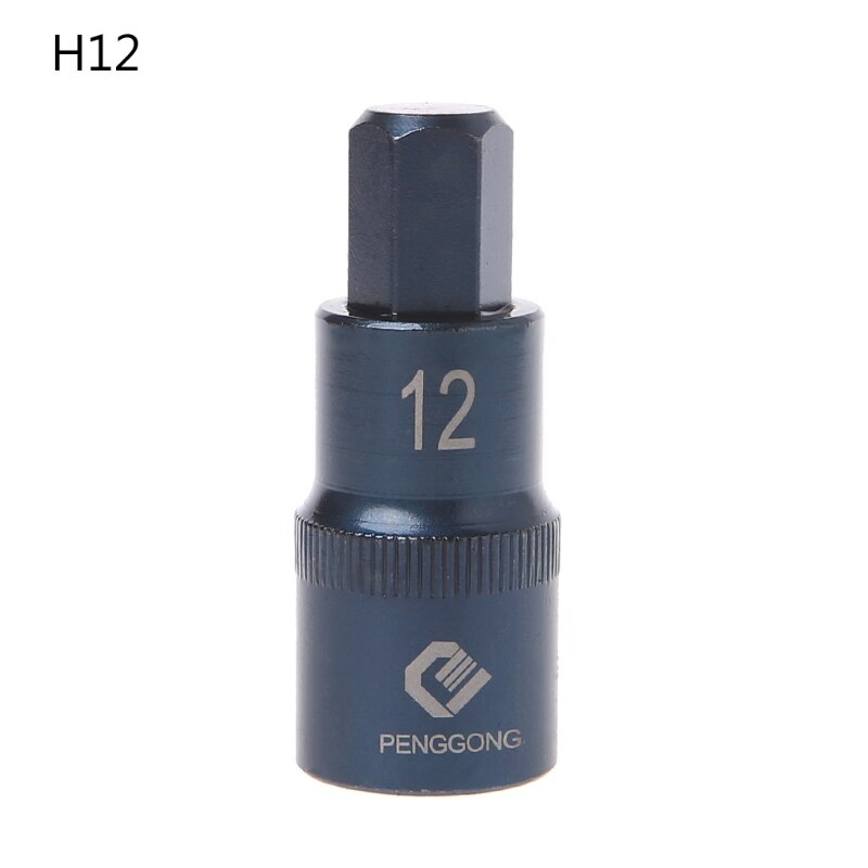 Hexagon Schroevendraaier Socket Multifunctionele Handgereedschap Boor Handje Socket H4 H5 H6 H7 H8 H10 H12 h14 H17: H12