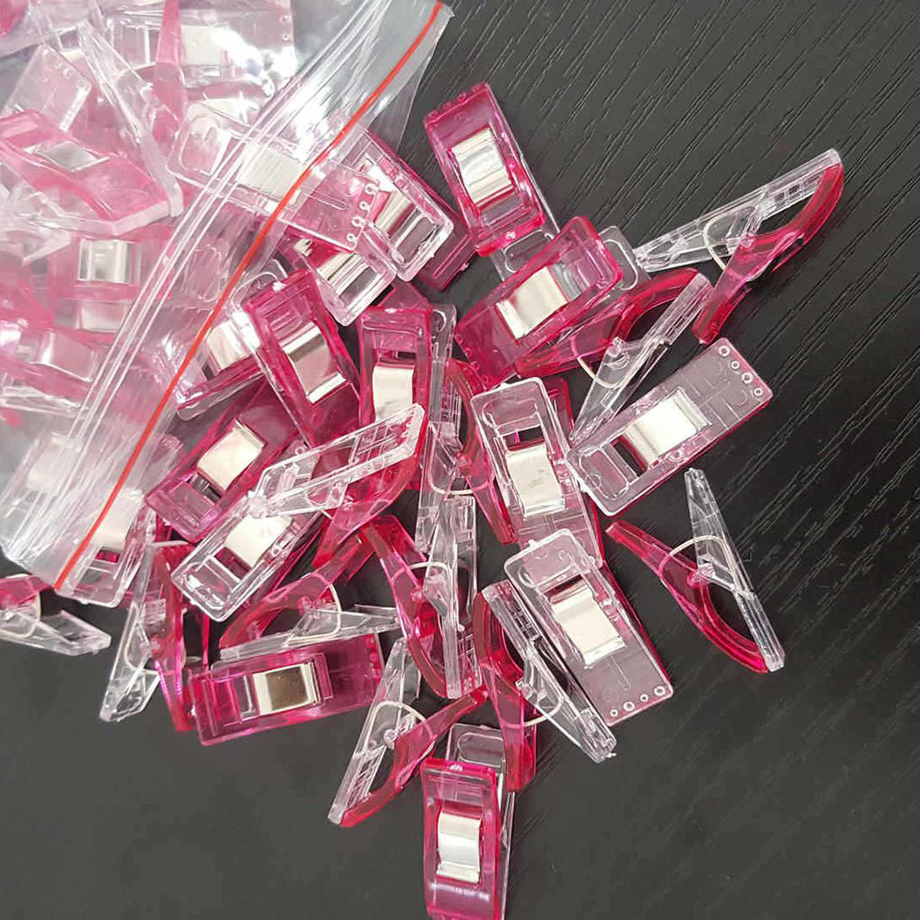 Pinzas de acolchado de plástico para costura, pinzas de costura para encuadernación de retales, herramientas de costura para manualidades