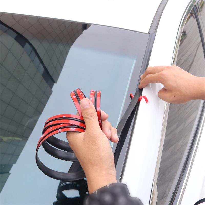Car Roof Protector Seal Noise Insulation Car Door Weatherstrip Front Rear Windshield Edge Sealing Strips Sticker Car Accessories
