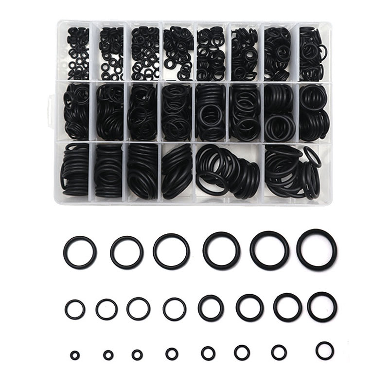 O Rings Gasket Rubber Sealing O-rings Nitrile Washer Seals, Damper Waterproof Repair Rubber Assortment Kit Sealing Ring Box