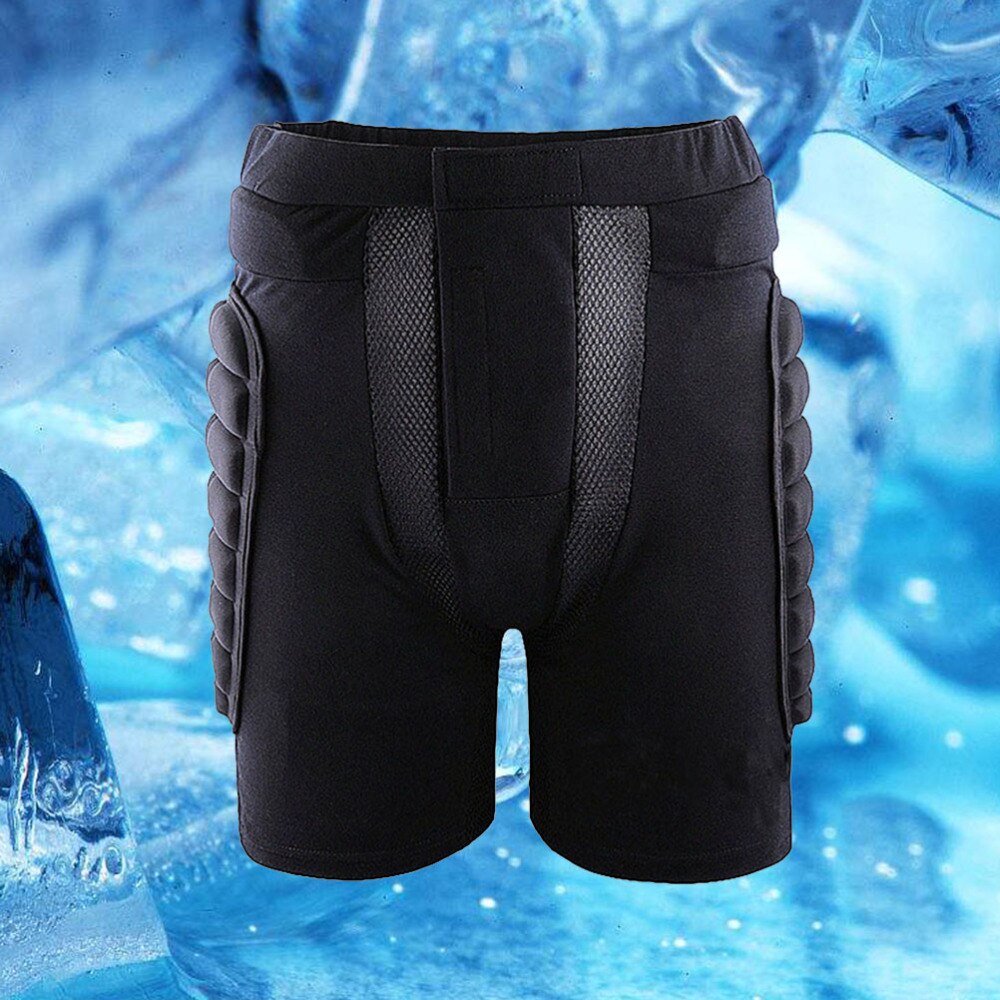 Unisex Ski Schaatsen Shorts Comfortabele Ademende Outdoor Sport Beschermende Kleding Maat (Zwart)