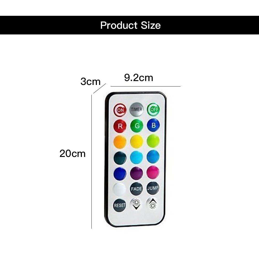 10Pcs LED Remote Controlled RGB Submersible Battery Light Underwater Night Lamp Outdoor Garden Party Decoration Aquarium Light Z