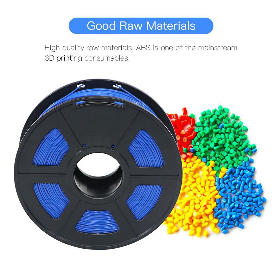 ANYCUBIC 3D printer ABS filament Kit 1.75mm 1kg Solid Plastic Printing Rubber Consumables 3D Printing Material Color Optional
