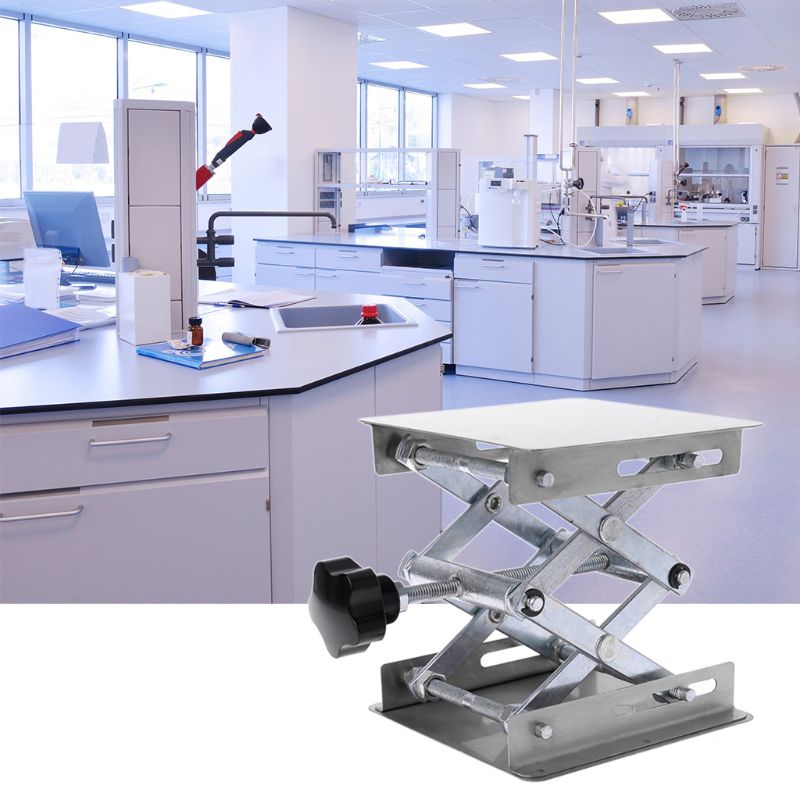Platform Lab Table Riser Laboratory Lifting Platform Stand Rack Scissor Jac... – Grandado