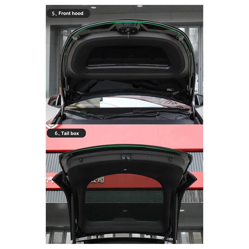 Car Whole Vehicle Airtight Sound-Proof Strip Noise Insulation Weather Strip Sealing for Tesla Model Y