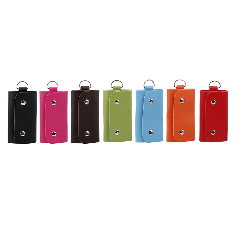 Moda presente chaveiro organizador fivela de couro chave carteira carro chaveiro