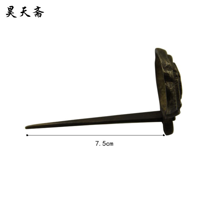 [haotisk vegetarisk] kinesisk antik kobbermalet ramme hængende krog loop htm -016 plaque toto barn