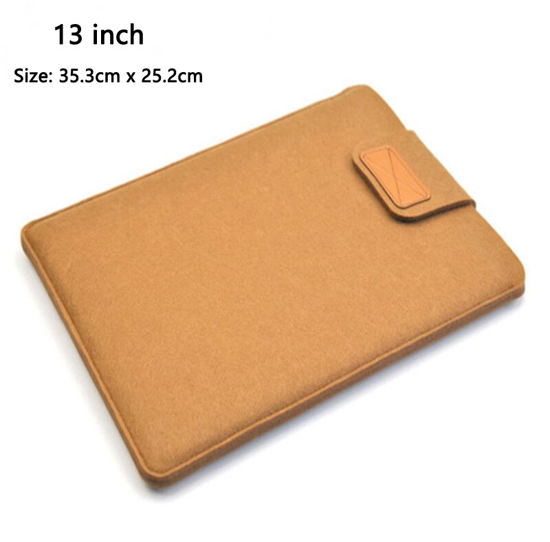 Pelle scamosciata Tablet Caso di Protezione Del Computer Portatile del Sacchetto di e-Libri Della Cassa Del Sacchetto Del Manicotto Luce Per 9.7 10.5 11 13 15 Pollici iPad Pro Kindle Macbook: Brown    13  inch