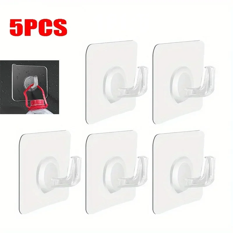 30 Uds gancho adhesivo para colgar ganchos adhesivos fuertes colgador de almacenamiento de llaves para cocina baño puerta pared ganchos de pared multifunción: Gris claro