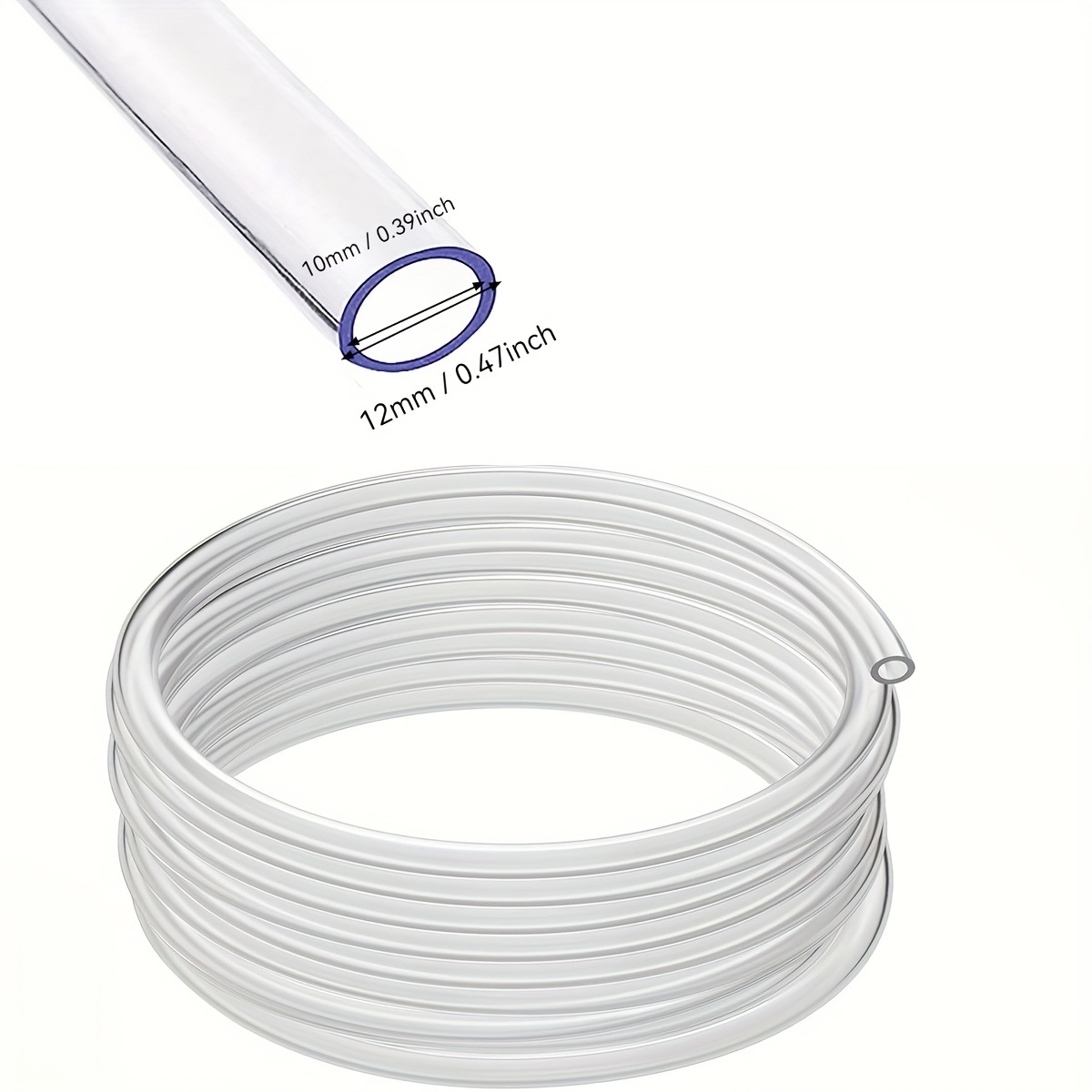 Transparante buis/slang; essentieel voor thuisgebruik; pijpleidingbenodigdheden; PVC-slang.: Rood