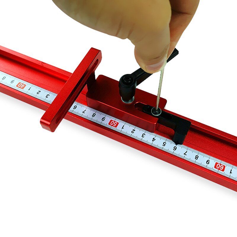 Chute Aluminium alloy T-tracks Model 45 T slot and Standard Miter Track Stop Woodworking Tool for workbench Router Table