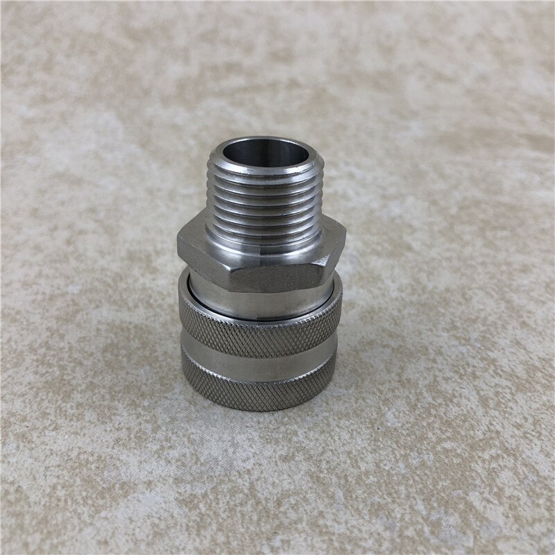 Stainless Female Quick Disconnect Set, Homebrew Fitting, 1/2"barb and 1/2"NPT beer Quick Disconnect for home brewring