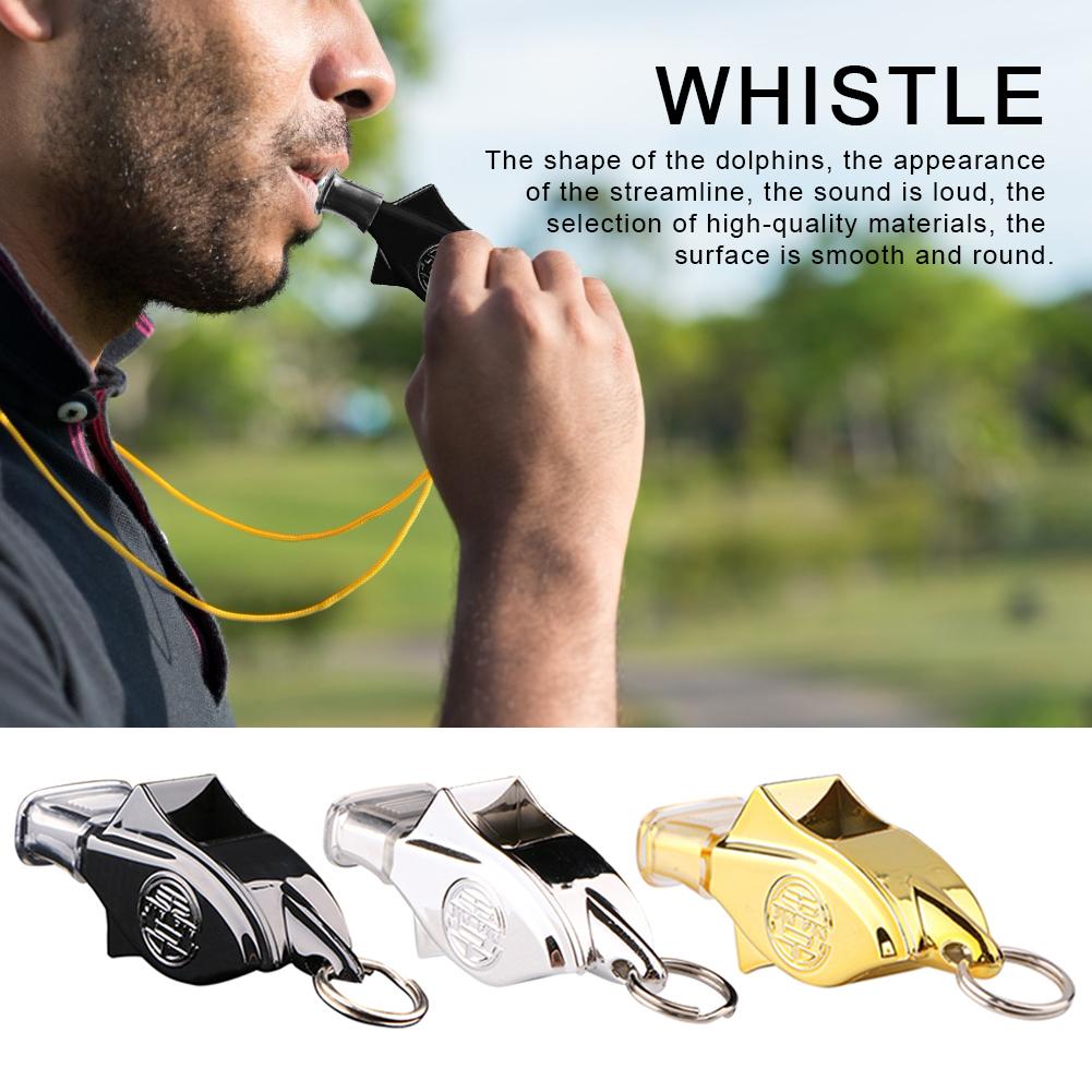 130 Decibels High Frequency Dolphin Whistle Outdoor Sports Basketball Football Training Match Referee Whistle Cushioned Mouth