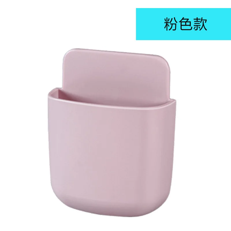 Opbergdoos voor wandmontage zonder gaten, opbergdoos voor afstandsbediening, opbergdoos voor afstandsbediening van de airconditioning, opbergdoos voor de tv, houder voor mobiele telefoon: Zwart