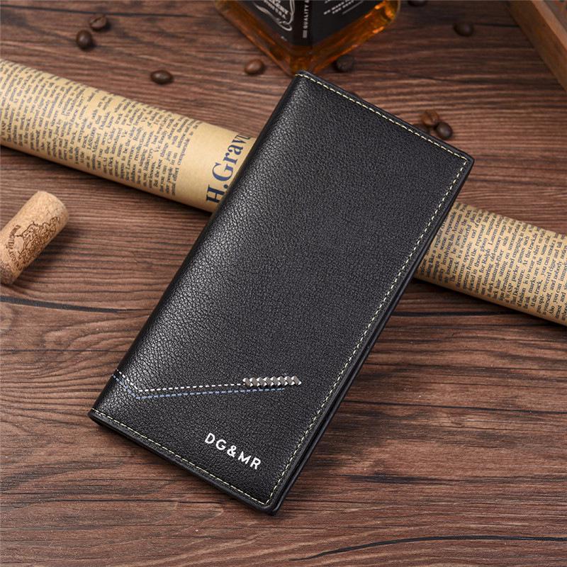 Men's wallet of leather short long Style purse male clutch erkek cuzdan portafoglio uomo men's purse card holder wallet men