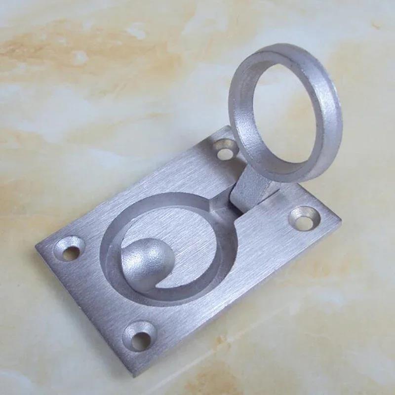 Loquet de poignée de trappe de bateau en acier inoxydable, Psych, armoire, montage encastré, anneau de levage, couvercle de pont nervuré, structure au sol