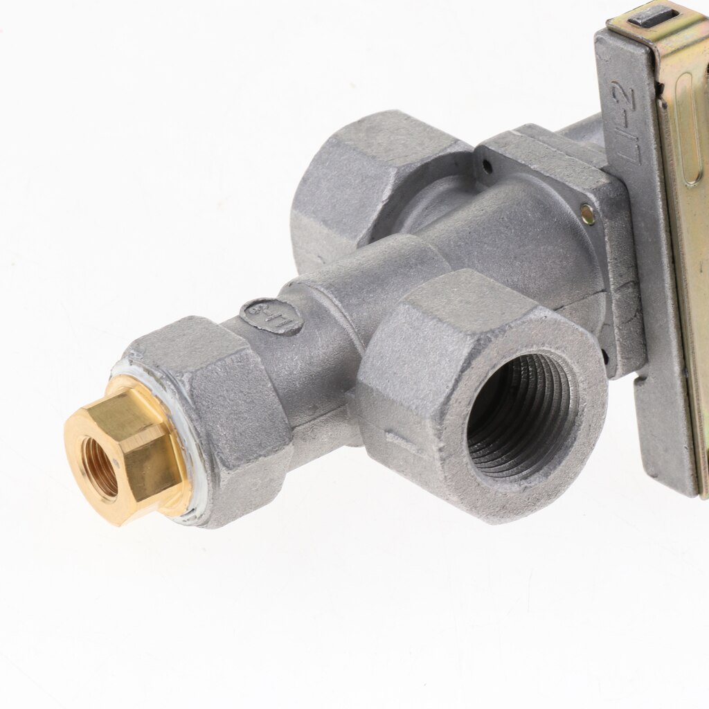 Electric Ignition Oven Stove Burner Valve Inlet 1/2-14NPT Outlet 1/2-14NPT