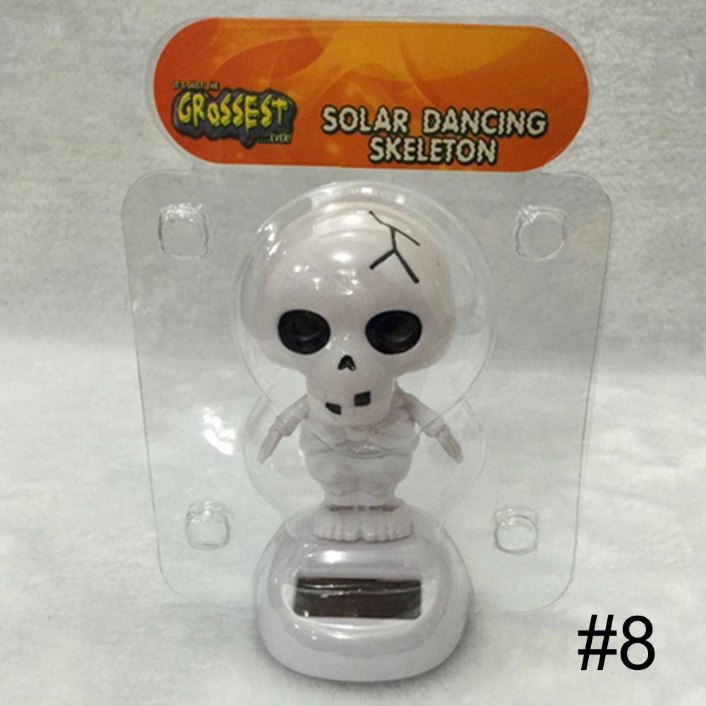 Adorable Solar Powered Dancing Monkey Cat Panda Animal Father Christmas Swinging Animated Bobble Dancer Toy Car Decoration: 5